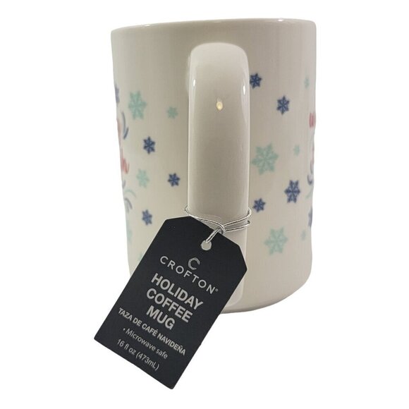 Crofton Mug WALKING THORUGH THE SNOW  Graphic 16 Oz Ceramic Coffee Tea Cup - NEW - Picture 8 of 15